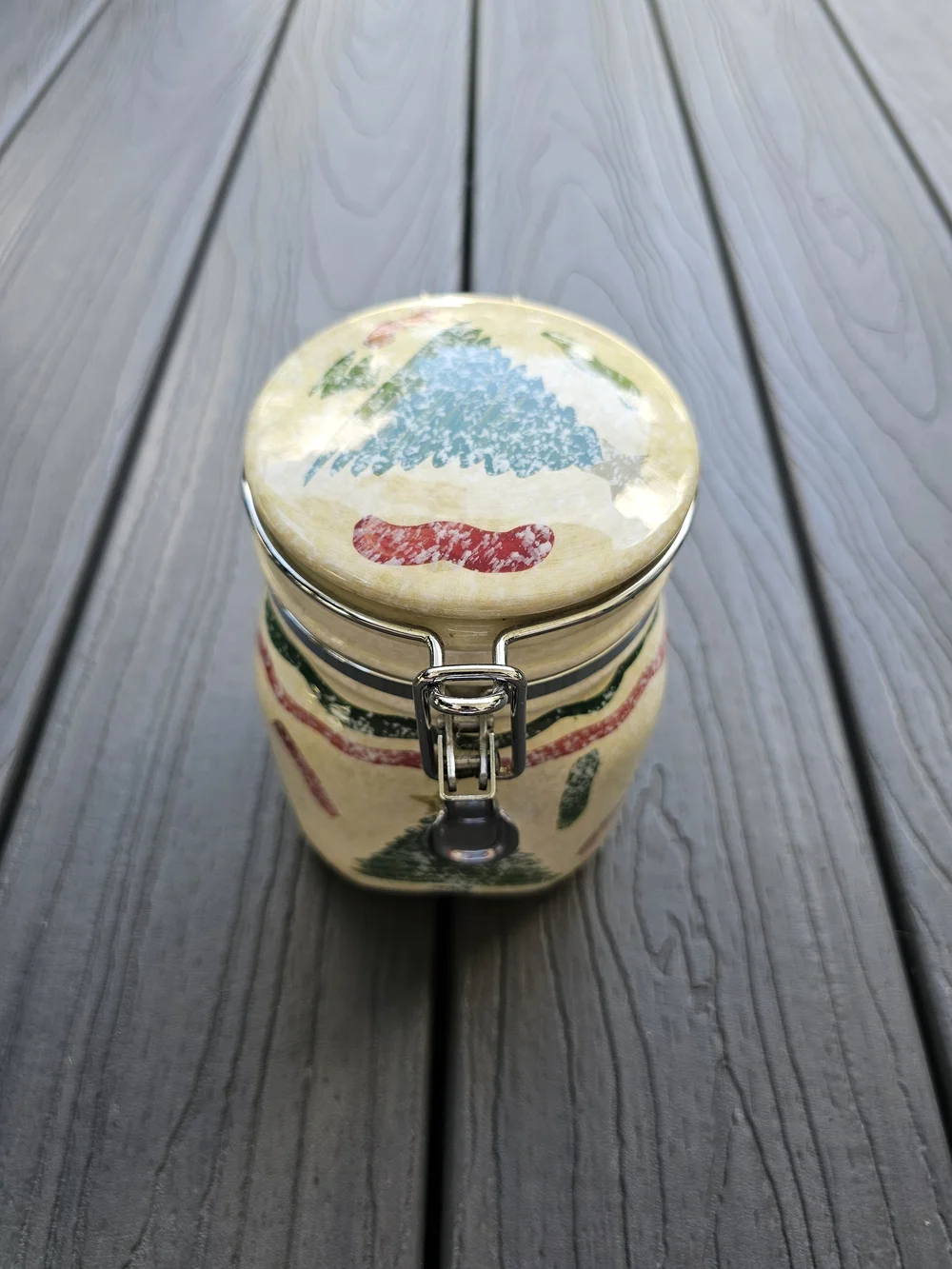 Vintage Hausenware Christmas canister